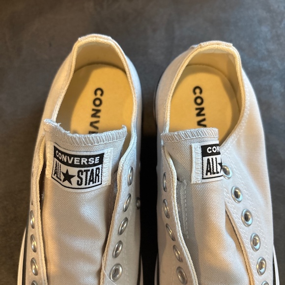 NWB Converse All Star Slip On No Lace Sneakers Color Mouse M7/W9 - Picture 6 of 7